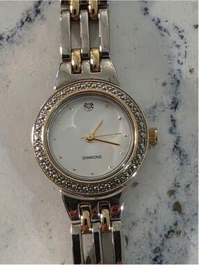 Women's Valletta Diamond Accent Watch, Silver and Gold Tone, One Size